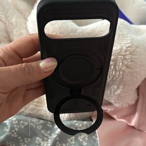 Google Black Phone Case with Ring Holder